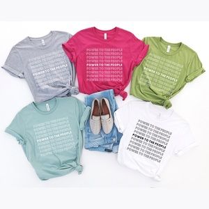 Power to the people t-shirt protest tee